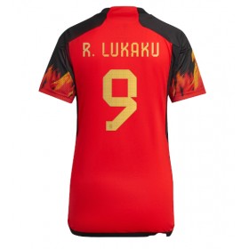 Belgien Romelu Lukaku #9 Hemmakläder Dam VM 2022 Kortärmad